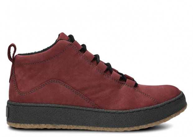 JUGENDSTIEFEL MODELL 115 DUNKELROT SAMUEL  + FILZ - GRÖßE 37