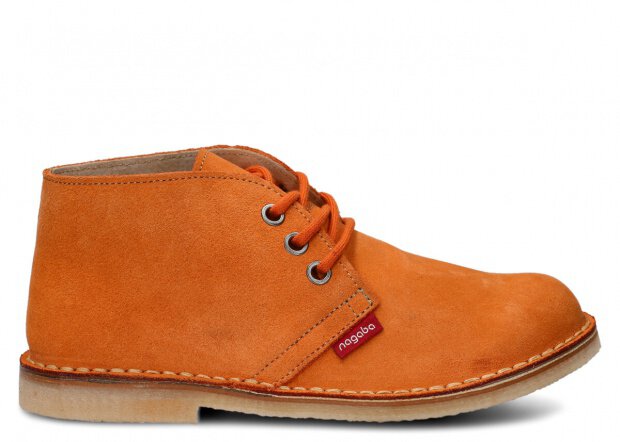 JUGENDSTIEFEL MODELL  082 ORANGE VELOURS - GRÖßE 38