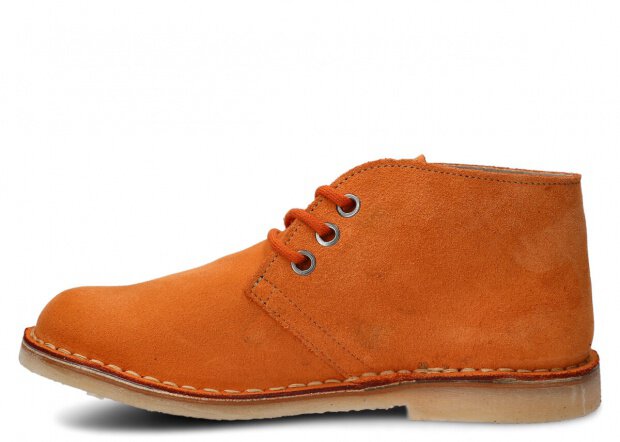 JUGENDSTIEFEL MODELL  082 ORANGE VELOURS - GRÖßE 38