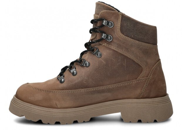 JUGENDSTIEFEL MODELL 287 BEIGE BARKA + FILZ - 40