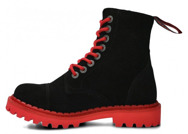 JUGENDSTIEFEL MODELL 008L SCHWARZ VELOURS - GRÖßE 38