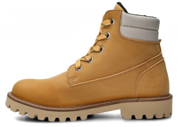 JUGENDSTIEFEL MODELL 6221 GELB NUBUK VEGAN + FILZ - 39