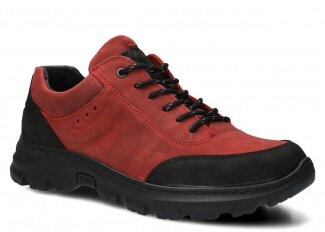 Herren-Trekkingschuhe Modell 4081 Rot Crazy Leder