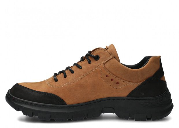 Herren-Trekkingschuhe Modell 4081 Braun Crazy Leder