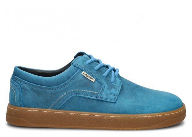 Halbschuh für Männer Nagaba Modell 476 Kobalt Crazy Leder
