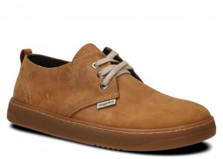 Weite Halbschuh für Männer Nagaba Modell  477 Braun Crazy Leder