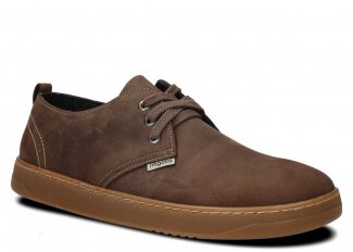 Weite Halbschuh für Männer Nagaba Modell 477 Olive Crazy Leder