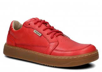 Weite Halbschuhe für Frauen Nagaba Modell 625 Rot Rustic Leder