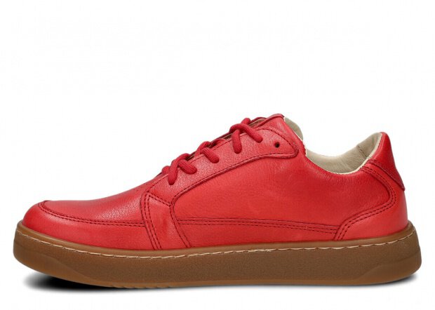 Weite Halbschuhe für Frauen Nagaba Modell 625 Rot Rustic Leder
