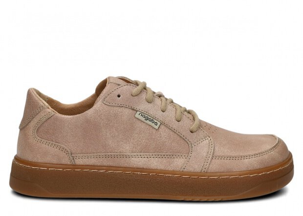 Weite Halbschuhe für Frauen Nagaba Modell 625 Beige Wolke Leder