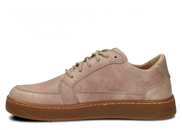 Weite Halbschuhe für Frauen Nagaba Modell 625 Beige Wolke Leder