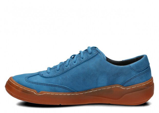 Halbschuh für Männer Nagaba Modell 467 Kobalt Crazy Leder