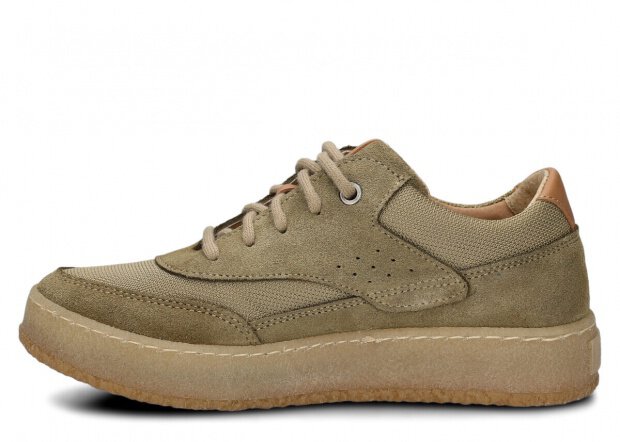 Halbschuhe für Frauen Nagaba Modell 627 Beige Velours Leder