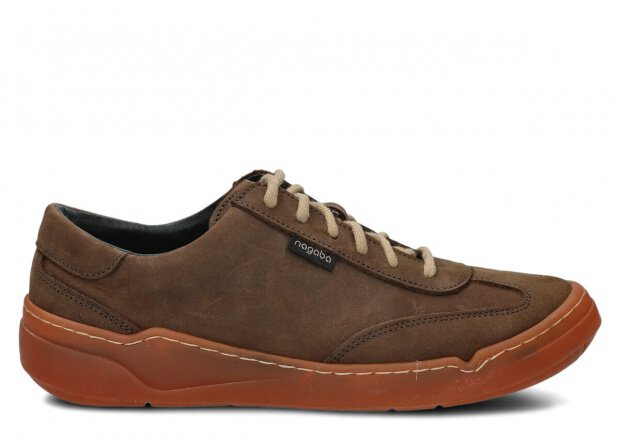 Halbschuh für Männer Nagaba Modell 467 Olive Crazy Leder