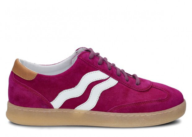 Halbschuhe für Frauen Nagaba Modell 129 Lila Velours Leder