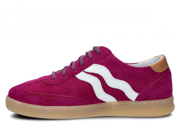 Halbschuhe für Frauen Nagaba Modell 129 Lila Velours Leder