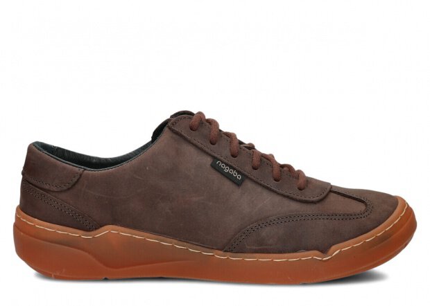 Halbschuh für Männer Nagaba Modell 467 Graphit Crazy Leder