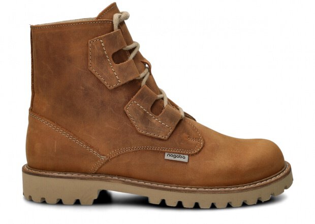 Herren Trapperschuhe NAGABA 488/1 Braun Crazy Leder