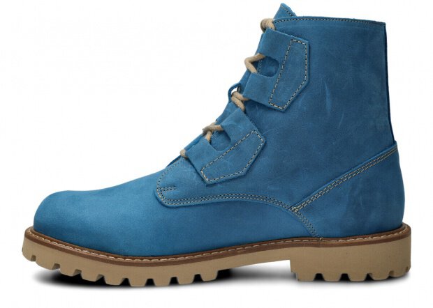 Herren Trapperschuhe NAGABA 488/1 Kobalt Crazy Leder