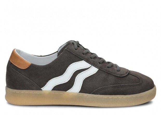 Halbschuhe für Frauen Nagaba Modell 129 Graphit Velours Leder