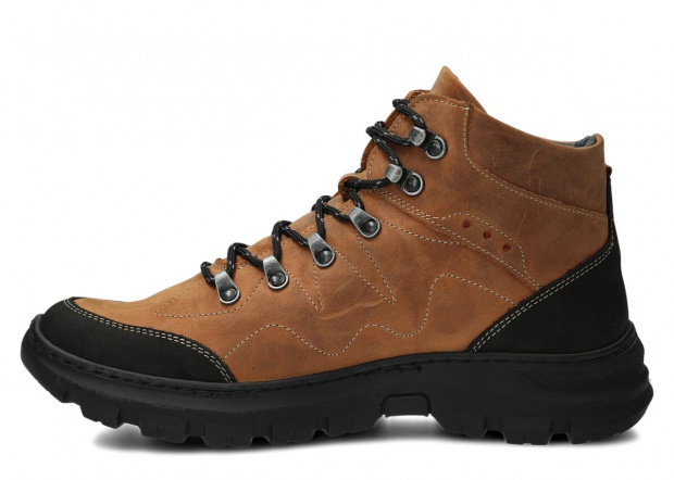 Herren-Trekkingstiefel NAGABA Modell 409/1 Braun Crazy Leder