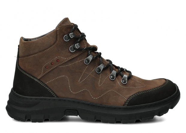 Herren-Trekkingstiefel NAGABA Modell 409/1 Olive Crazy Leder