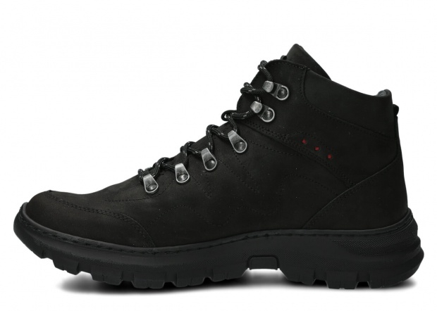 Herren-Trekkingstiefel NAGABA Modell 409/1 Schwarz Crazy Leder