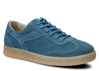 Halbschuhe für Frauen Nagaba Modell 130 Jeans Velours Leder