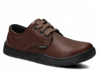 Weite Halbschuhe für Frauen 630 Braun Rustic Leder