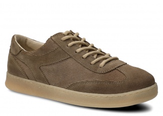 Halbschuhe für Frauen Nagaba Modell 130 Beige Velours Leder