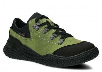 Halbschuhe für Frauen Nagaba 623 Pistaziengrün Crazy Leder