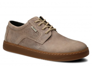 Weite Halbschuh für Männer Nagaba Modell 476 Beige Crazy Leder