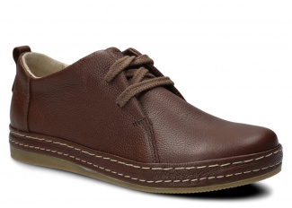 Damen-Halbschuhe NAGABA 382 Braun Rustic Leder