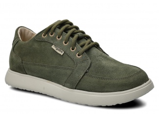 Weite Halbschuhe für Frauen NAGABA 626 Khaki Velours Leder