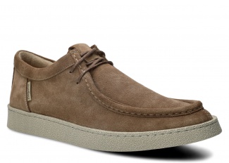 Herrenmokassin, Herren-Halbschuhe NAGABA 2521 Beige Velours Leder