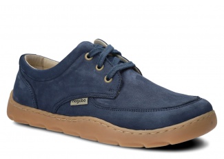 Weite Halbschuhe für Frauen NAGABA 633 Dunkeblau Samuel Leder